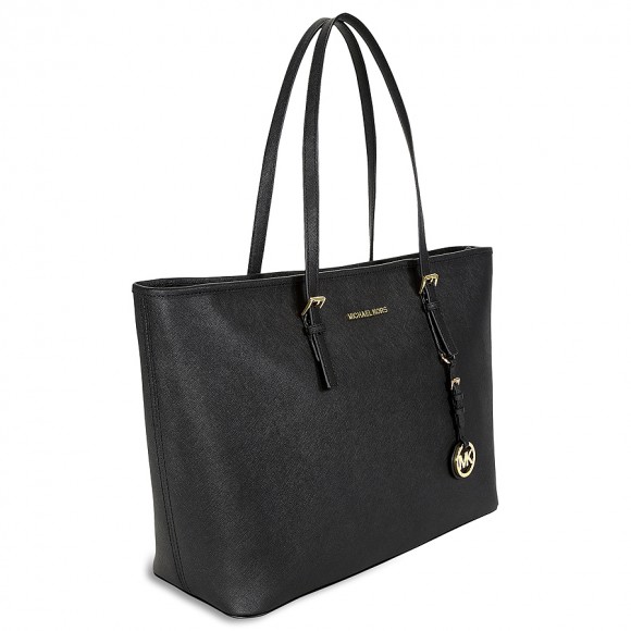 michael kors jet set tote black